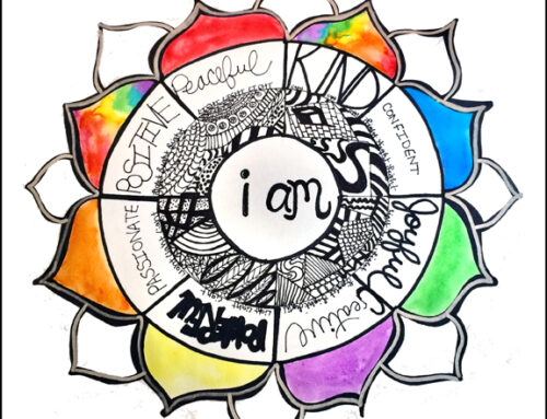 “I AM” Mandala for Self Care & Empowerment