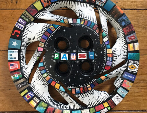 PAUSE Painted Hubcap