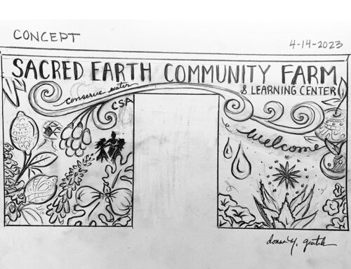Sacred Earth Community Farm Mural Planning & Day 1